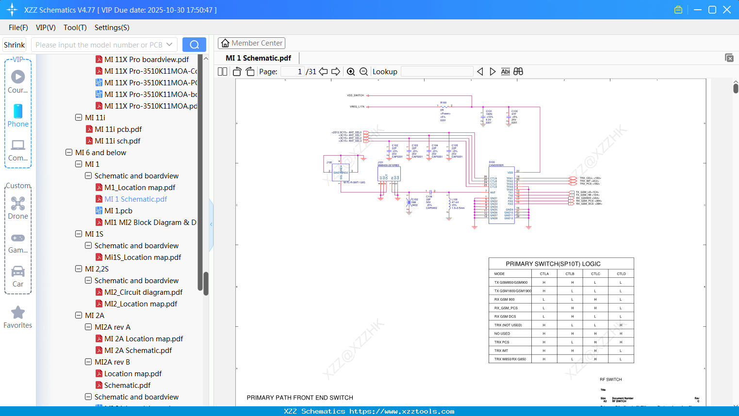 Xiaomi MI 1 Schematic